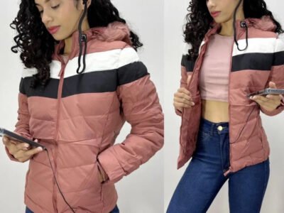 Campera importada con auriculares