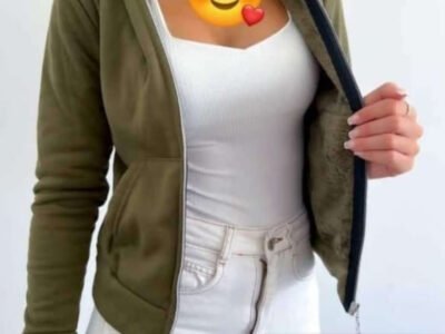 Campera con piel hombre y mujer