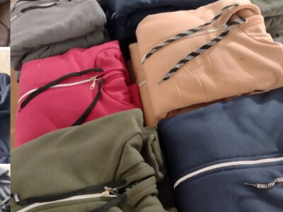 Campera con piel hombre y mujer