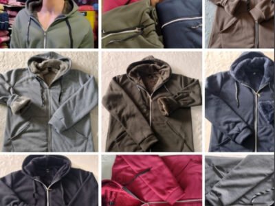 Campera con piel hombre y mujer
